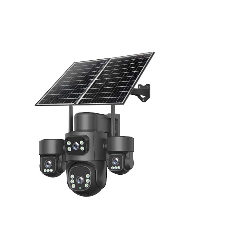 Triple-Lens Solar PTZ Black